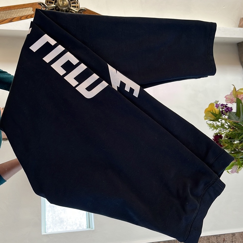 Nike Black Leggings with White Side 'TRACK & FIELD' Print - Picture 6 of 6